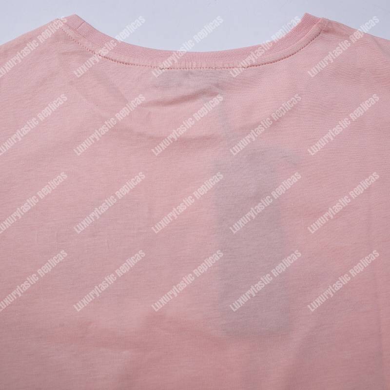 D*or alex foxton rose logo pink cotton t-shirt