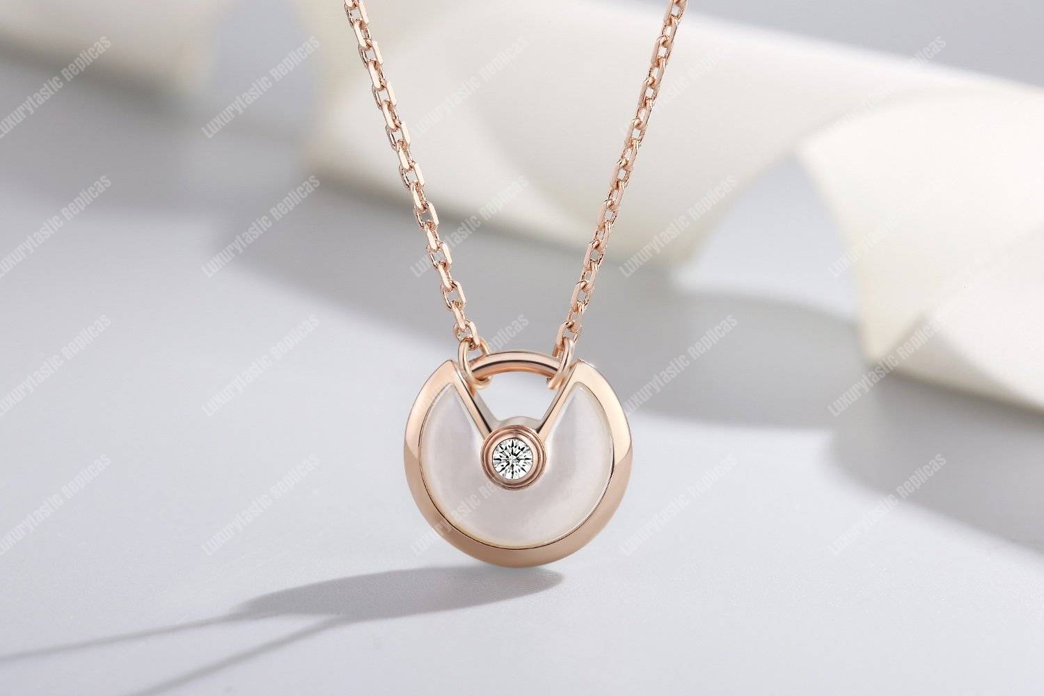 Cartier Amulette De Necklace Rose Gold