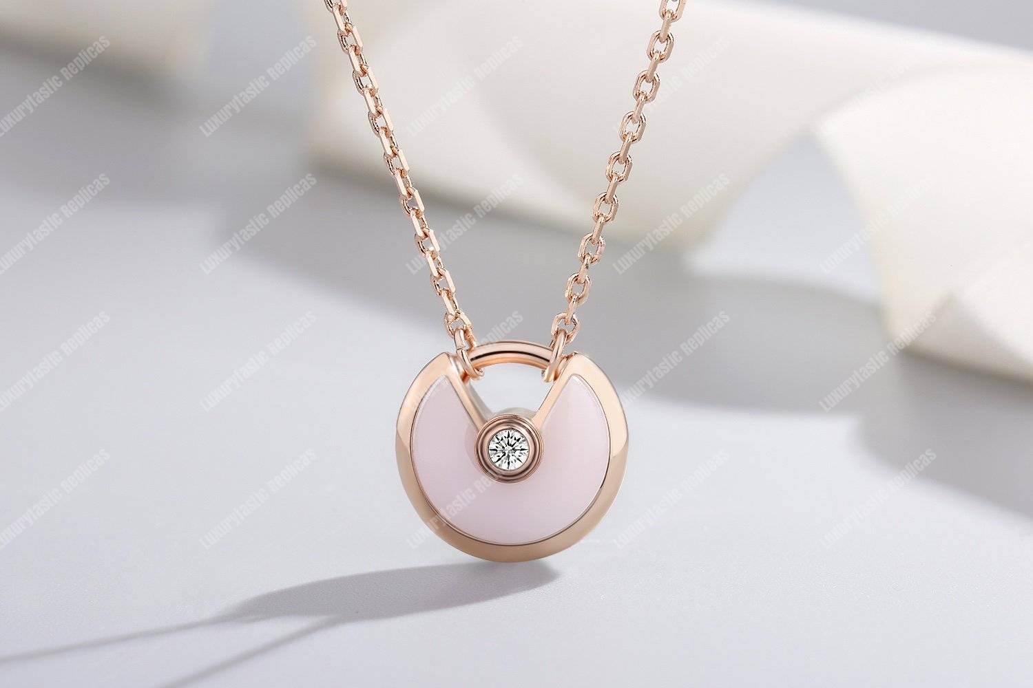 Cartier Amulette De Necklace Rose Gold