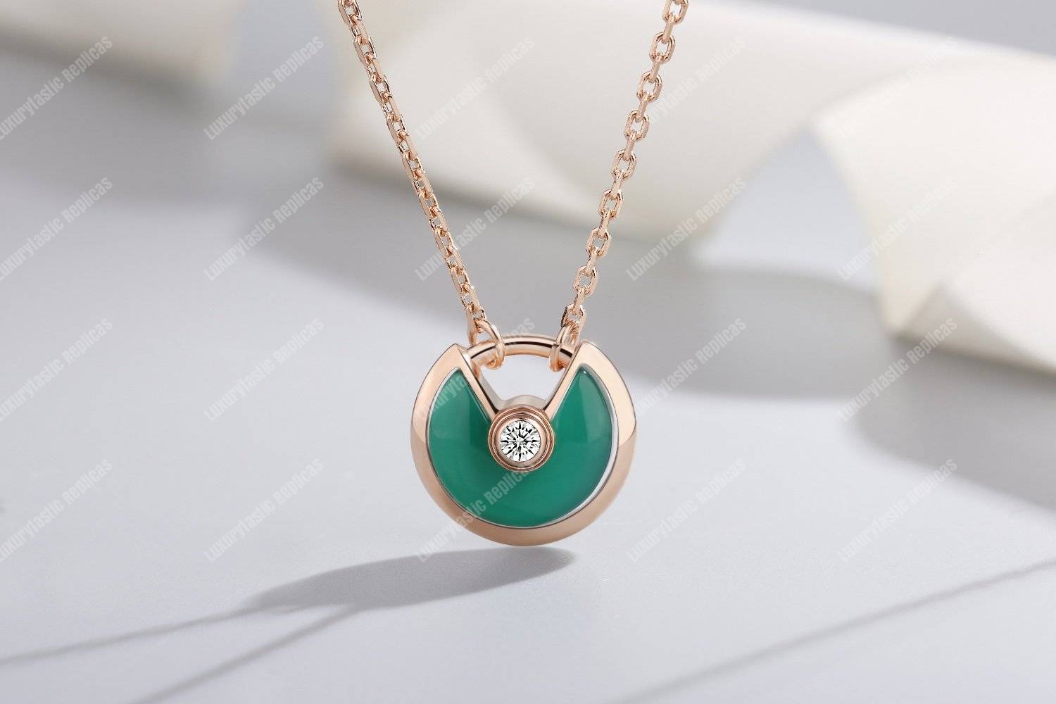 Cartier Amulette De Necklace Rose Gold
