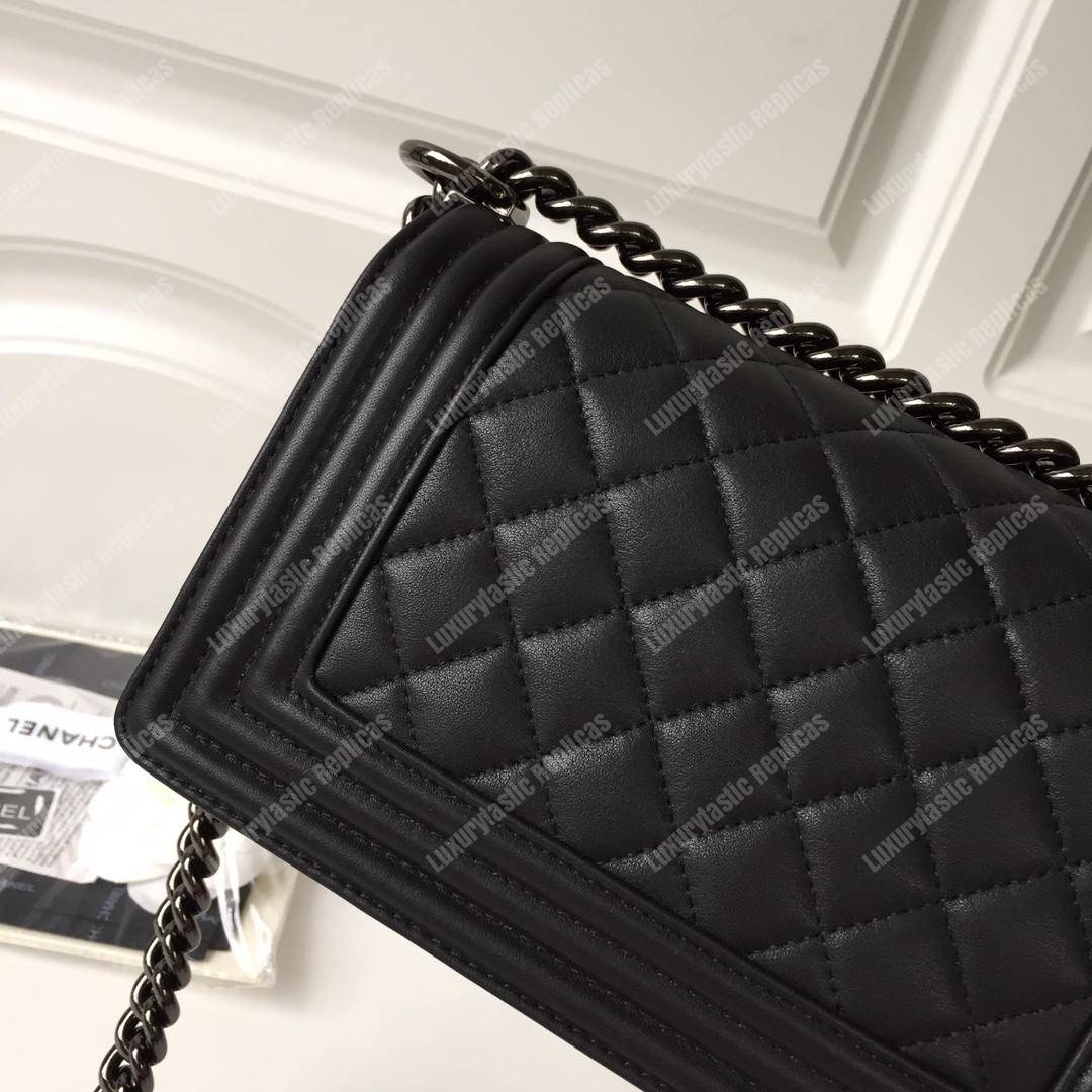 small boy Ch*el handbag black
