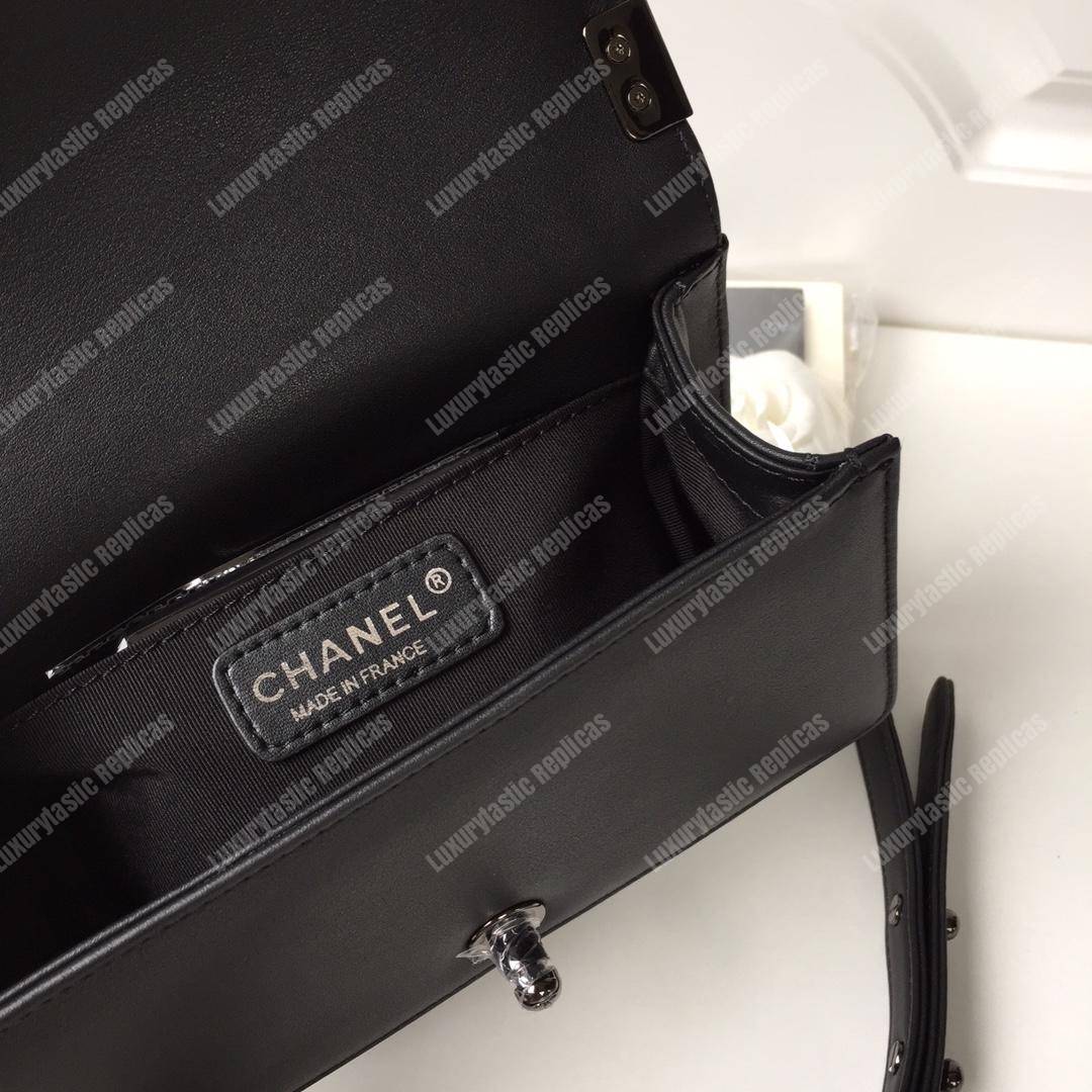 small boy Ch*el handbag black