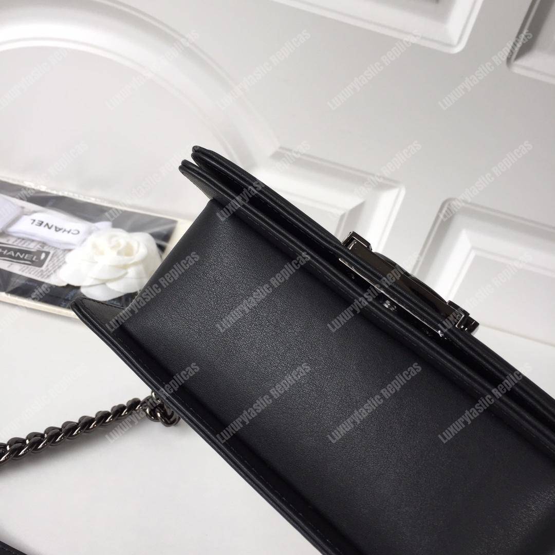 small boy Ch*el handbag black