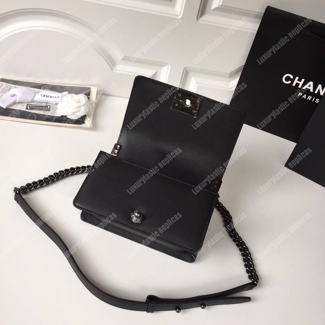 small boy Ch*el handbag black