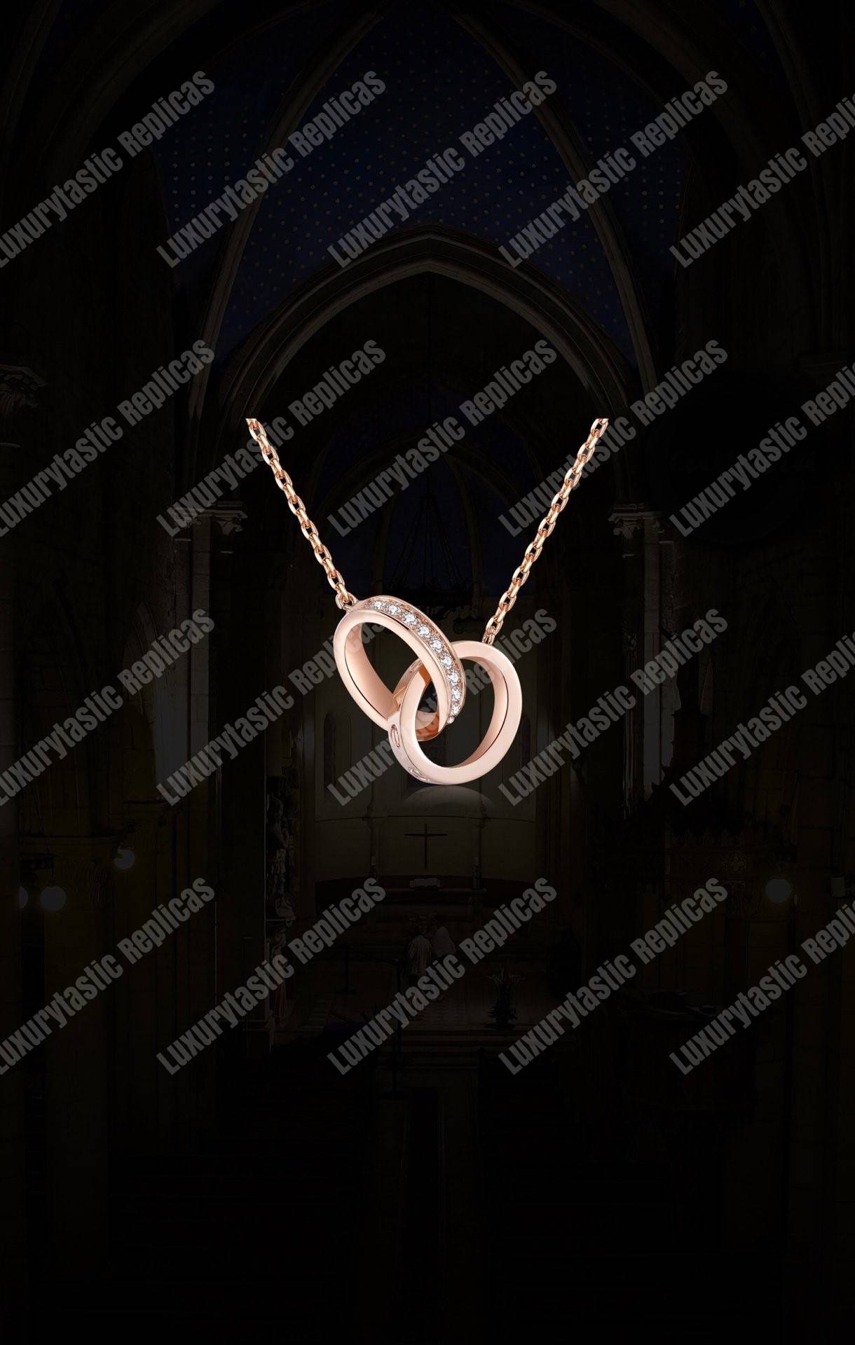 Cartier Love Diamonds Necklace Replica