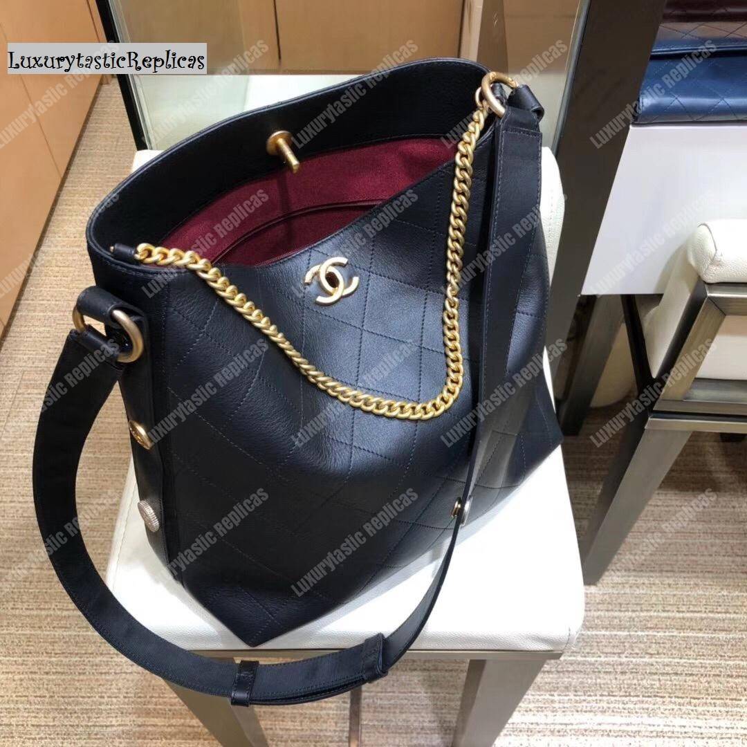 Ch*el hobo handbag black