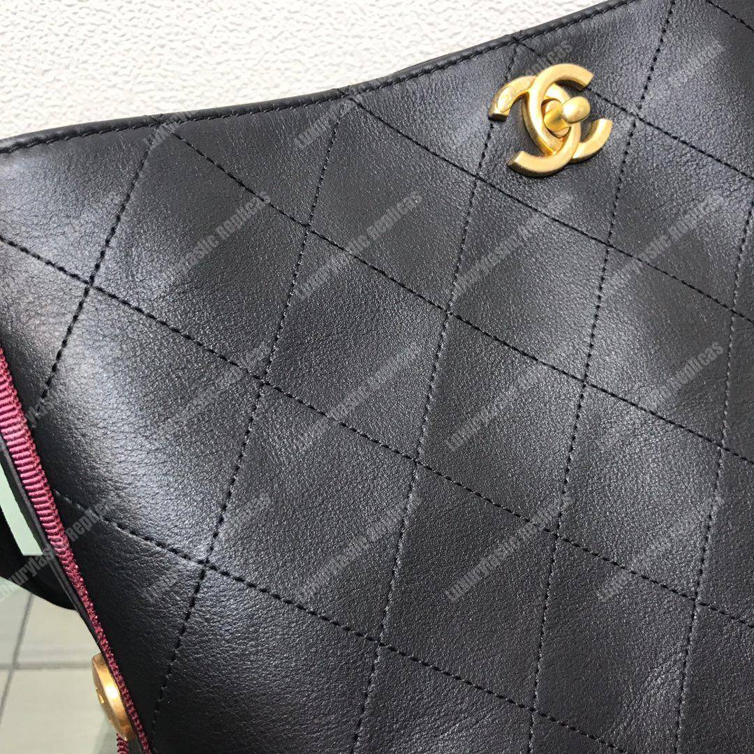 Ch*el hobo handbag black