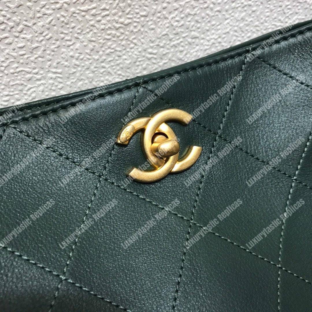 Ch*el hobo handbag green