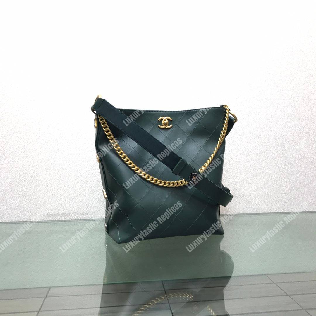 Ch*el hobo handbag green