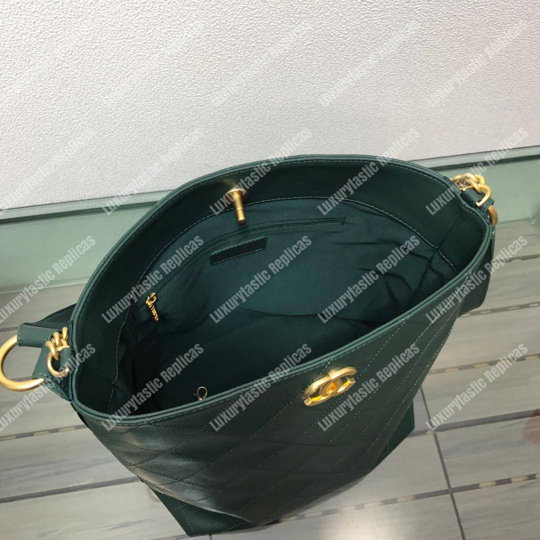 Ch*el hobo handbag green