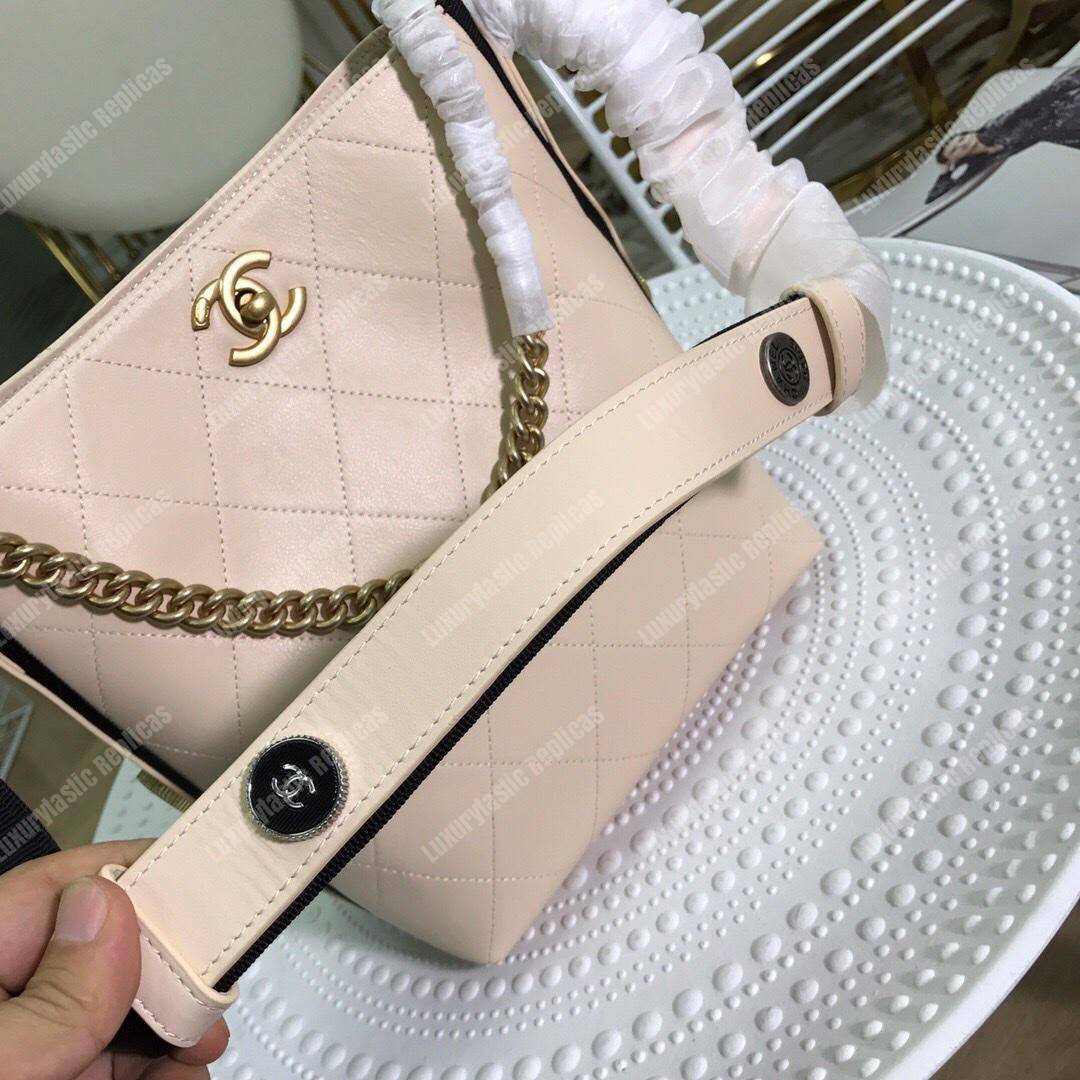 Ch*el hobo handbag white