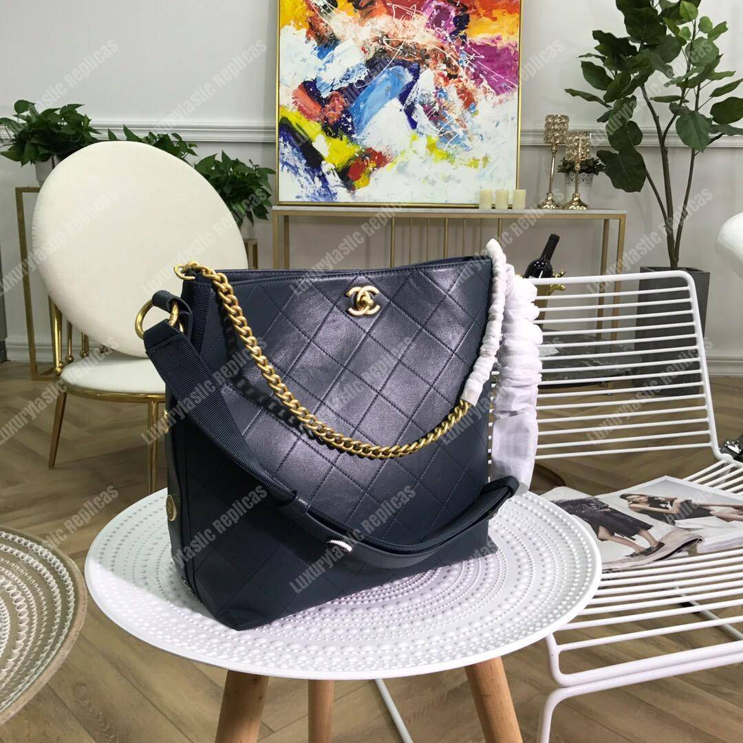 Ch*el hobo handbag blue