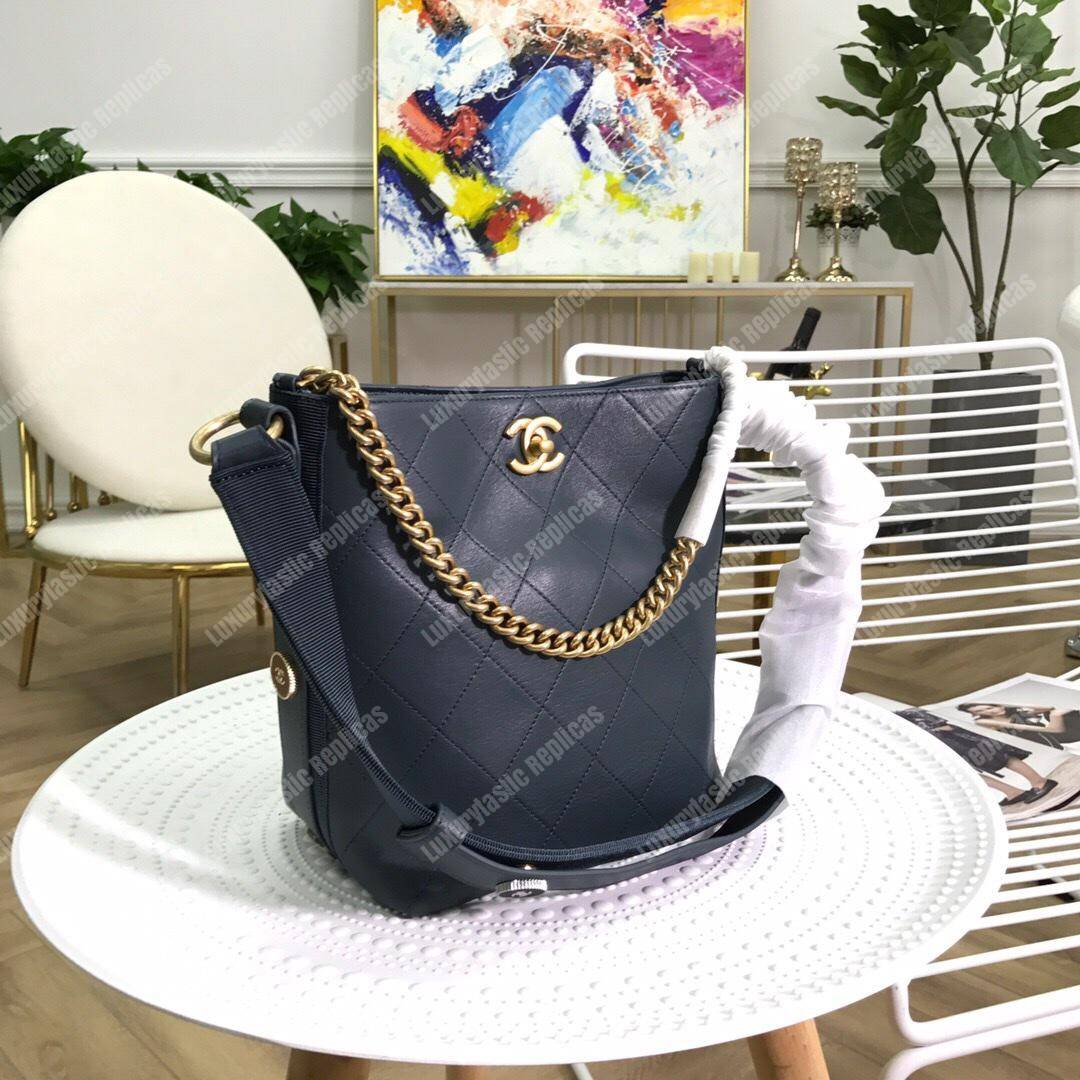 Ch*el hobo handbag blue