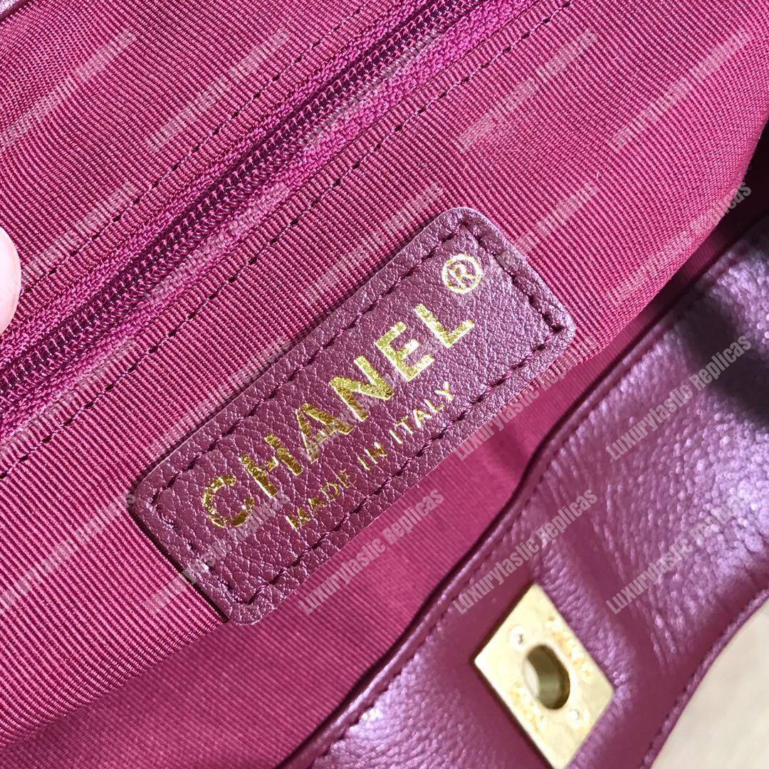 Ch*el hobo handbag burgundy