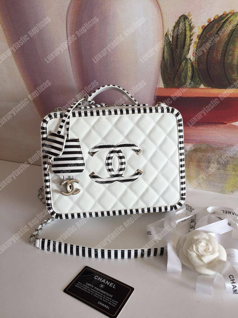Ch*el large vanity case white