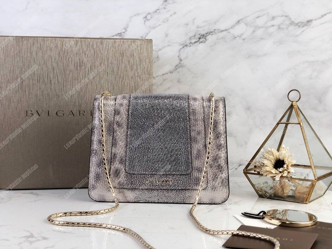 BVL Serpenti Forever Crossbody Bag Metallic
