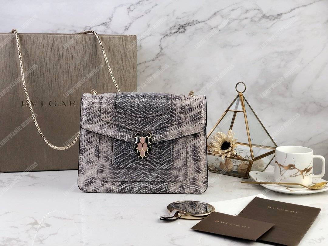 BVL Serpenti Forever Crossbody Bag Metallic
