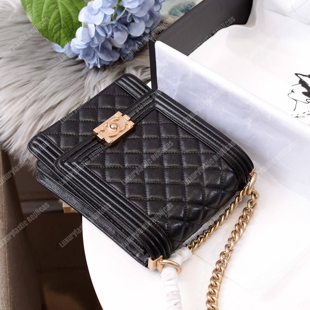 Ch*el boy handbag black