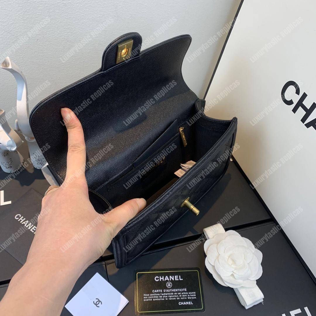 Ch*el flap bag black