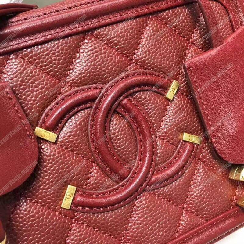 Ch*el small vanity case red