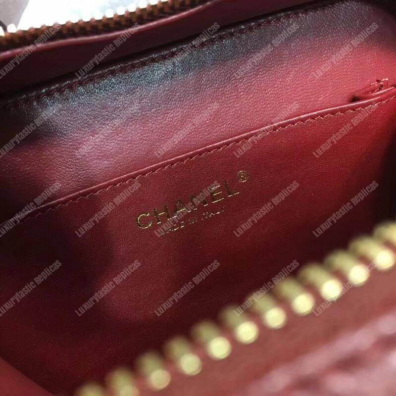 Ch*el small vanity case red