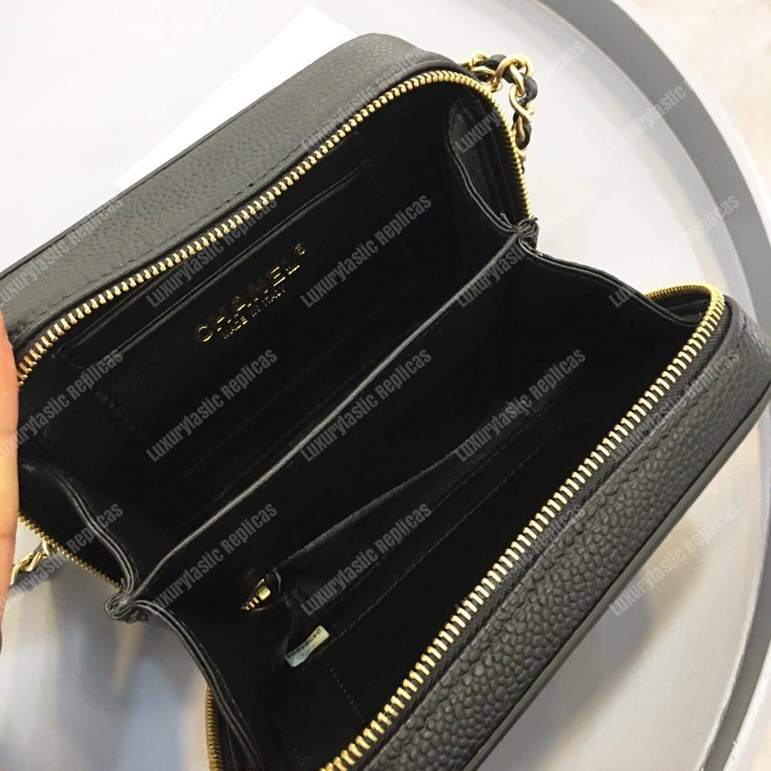 Ch*el small vanity case black
