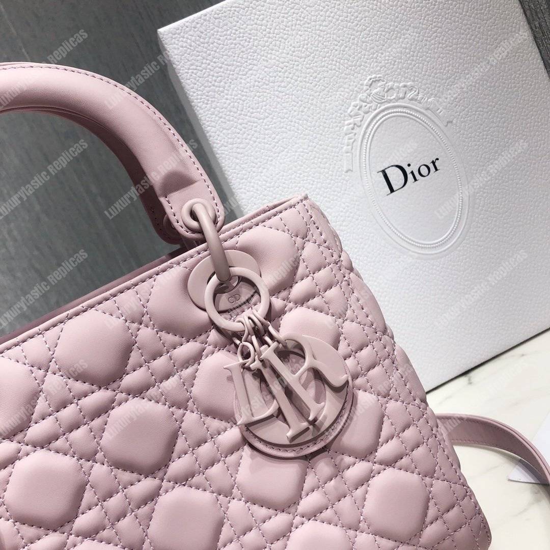 lady D*or ultra-matte medium bag pink