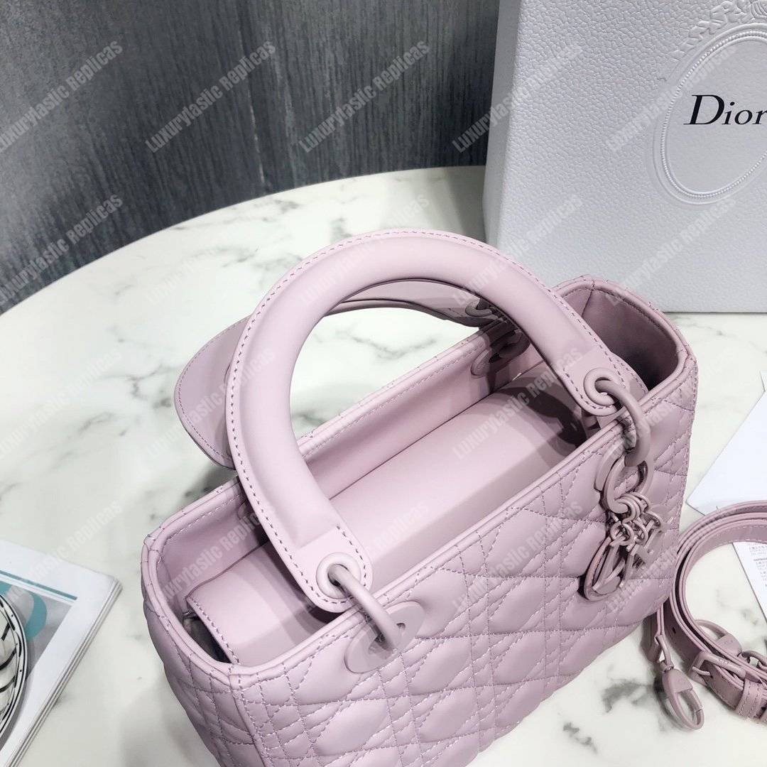 lady D*or ultra-matte medium bag pink
