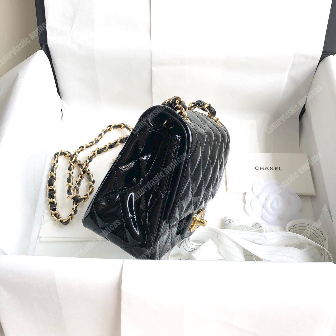 Ch*el mini flap bag black