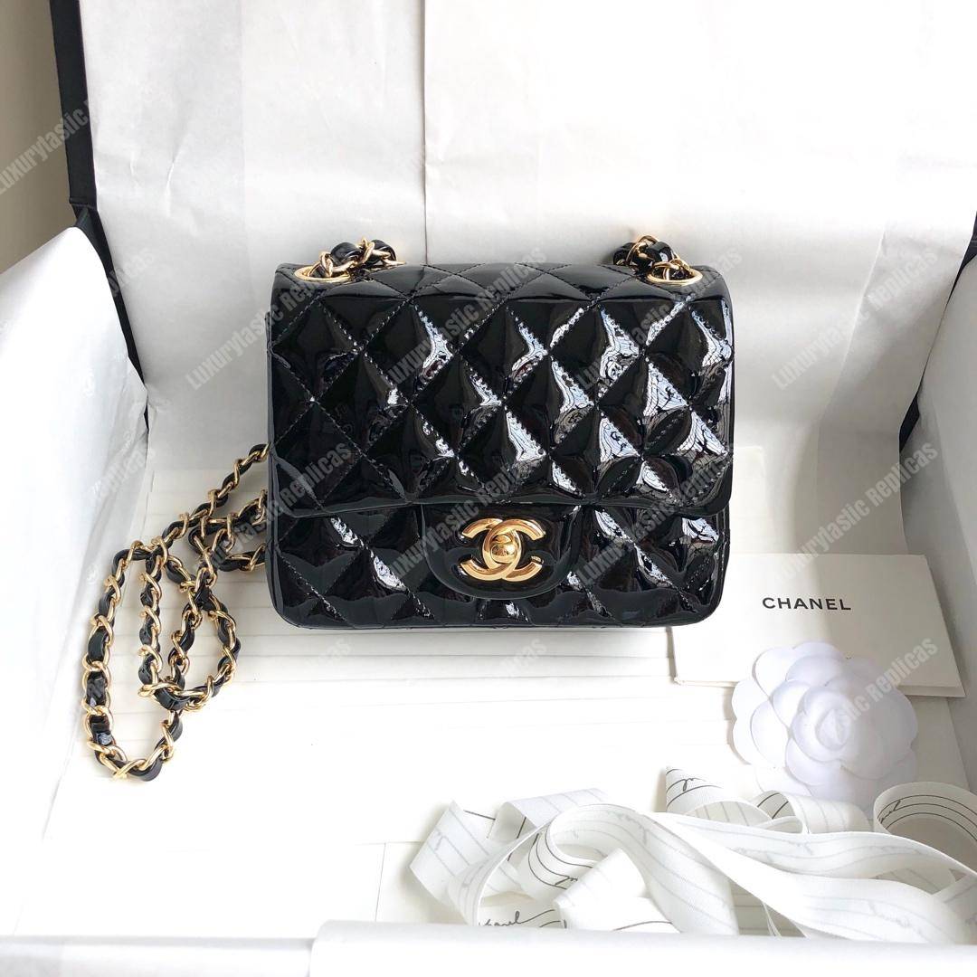 Ch*el mini flap bag black