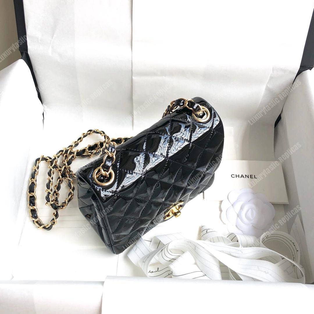 Ch*el mini flap bag black