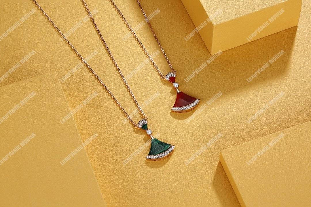 B*l*ai divas’ dream natural stone pendant necklace with diamonds