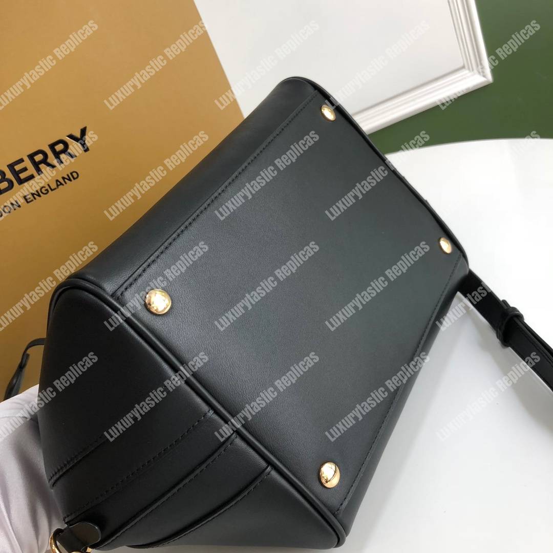 B**rry small leather cube bag black