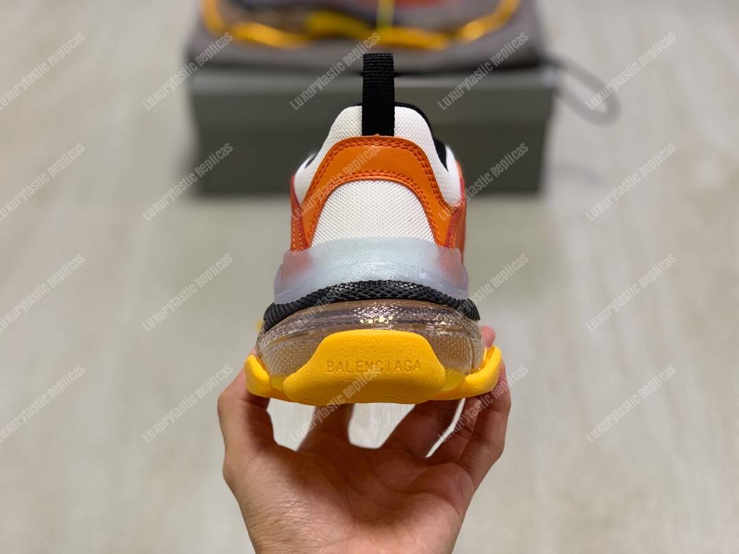 Ba*len*cia*ga triple s clear sole orange