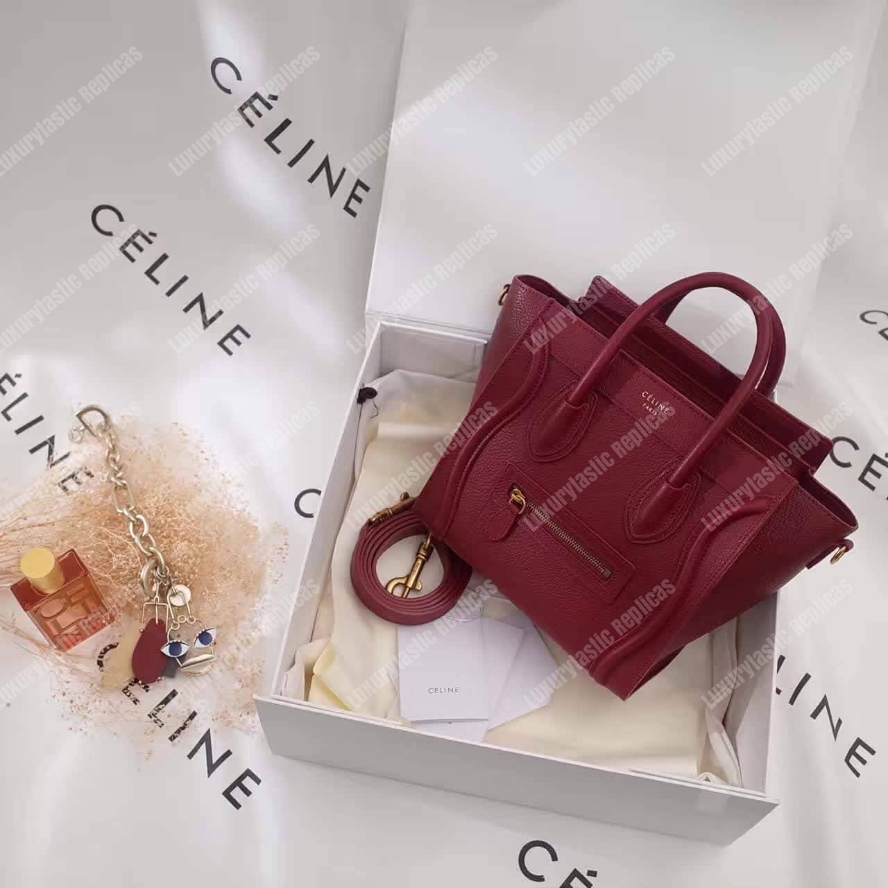 Ce**e nano luggage tote maroon
