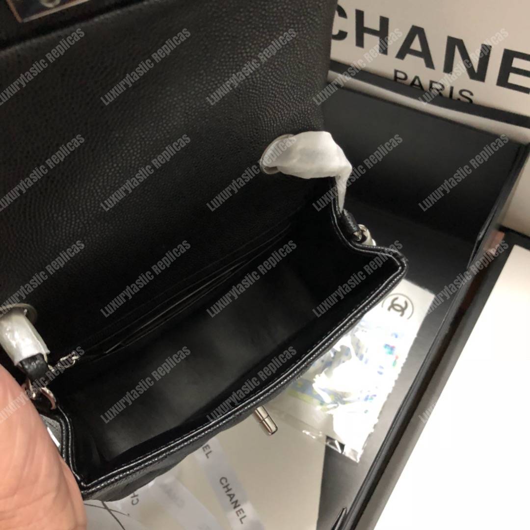 Ch*el mini flap bag black