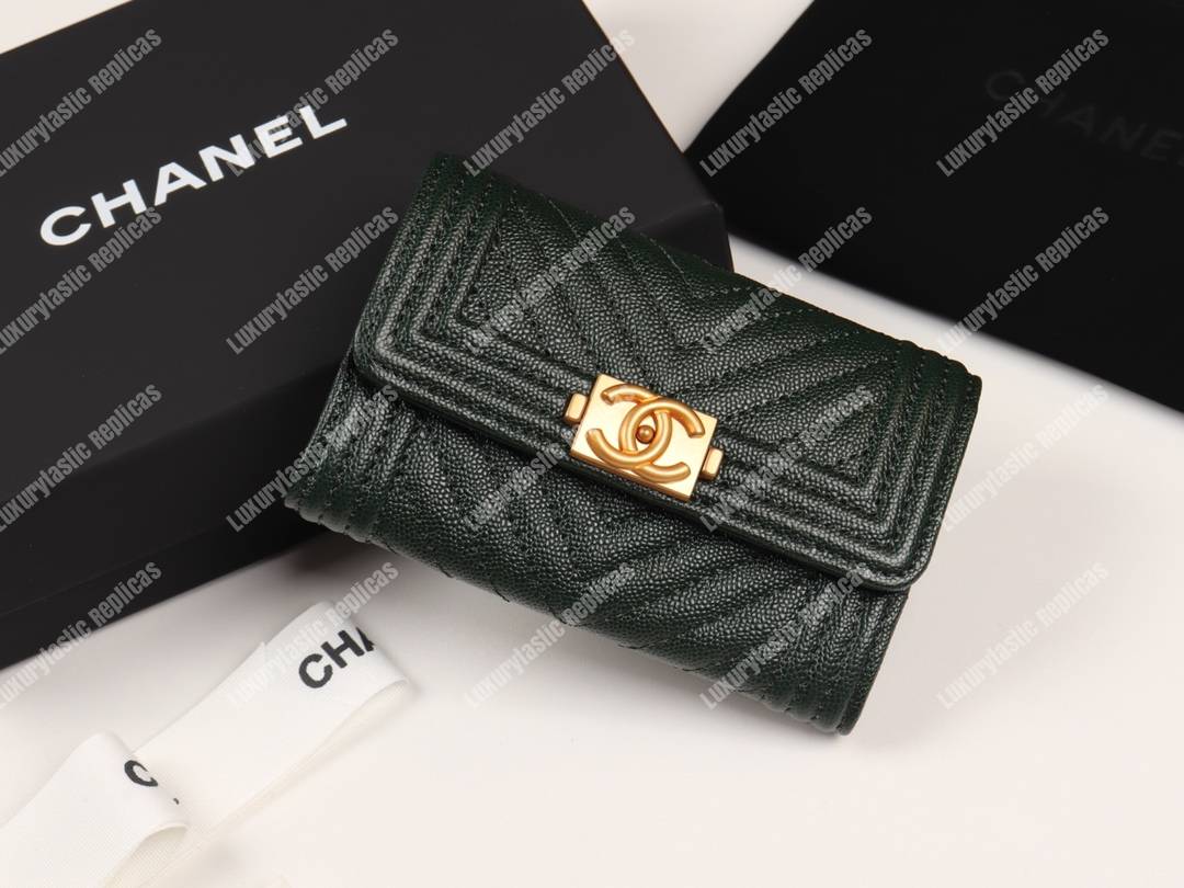 Ch*el boy Ch*el flap card holder black