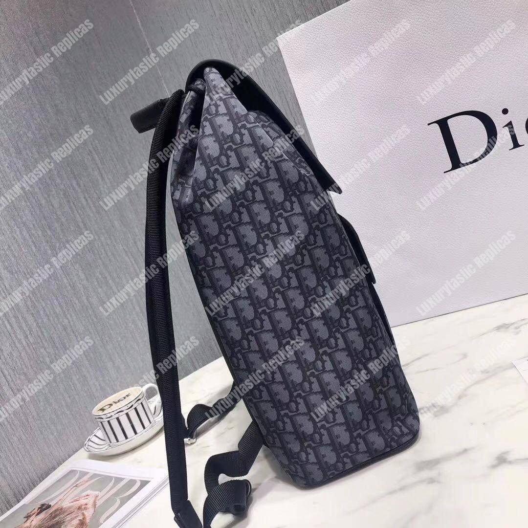 D*or navy blue oblique drawstring motion backpack
