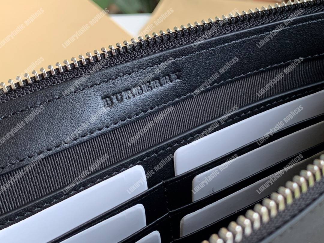 B**rry logo print zip pouch black