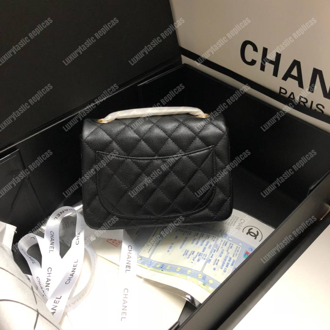 Ch*el mini flap bag black
