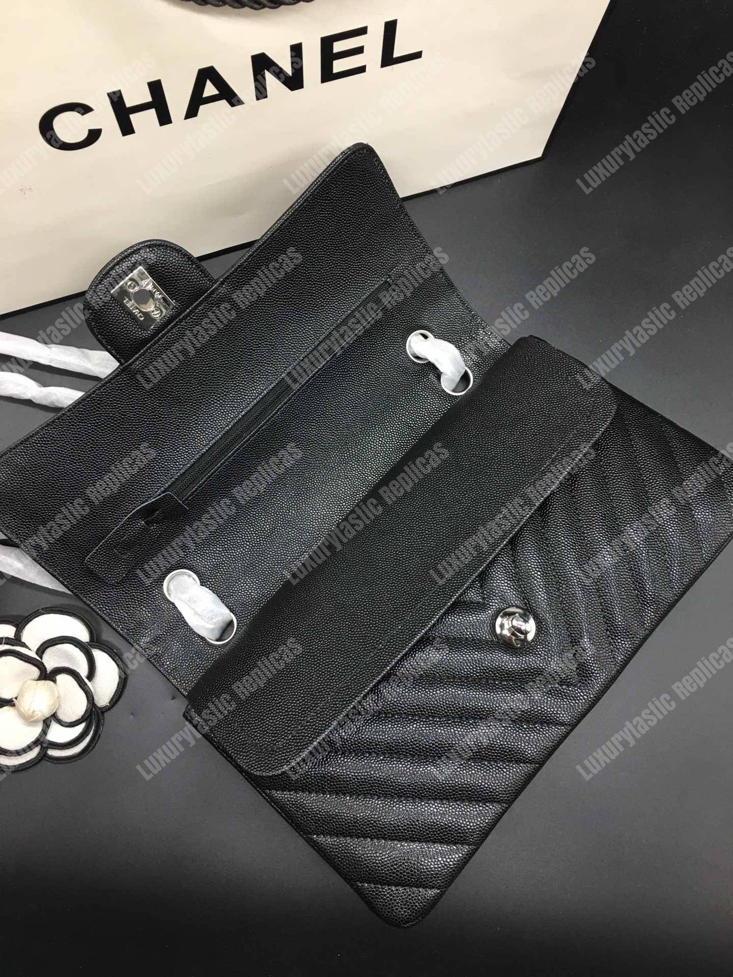 Ch*el classic medium handbag black