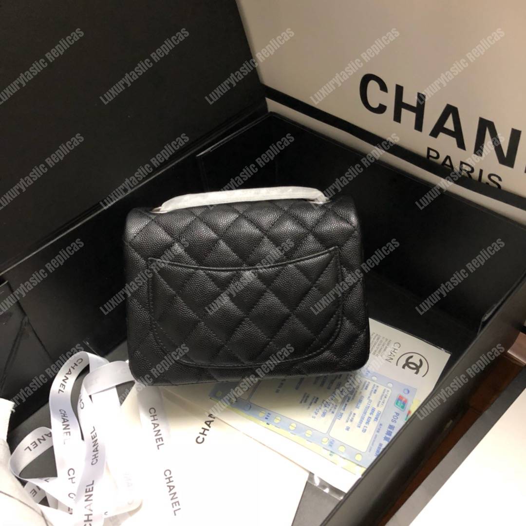 Ch*el mini flap bag black