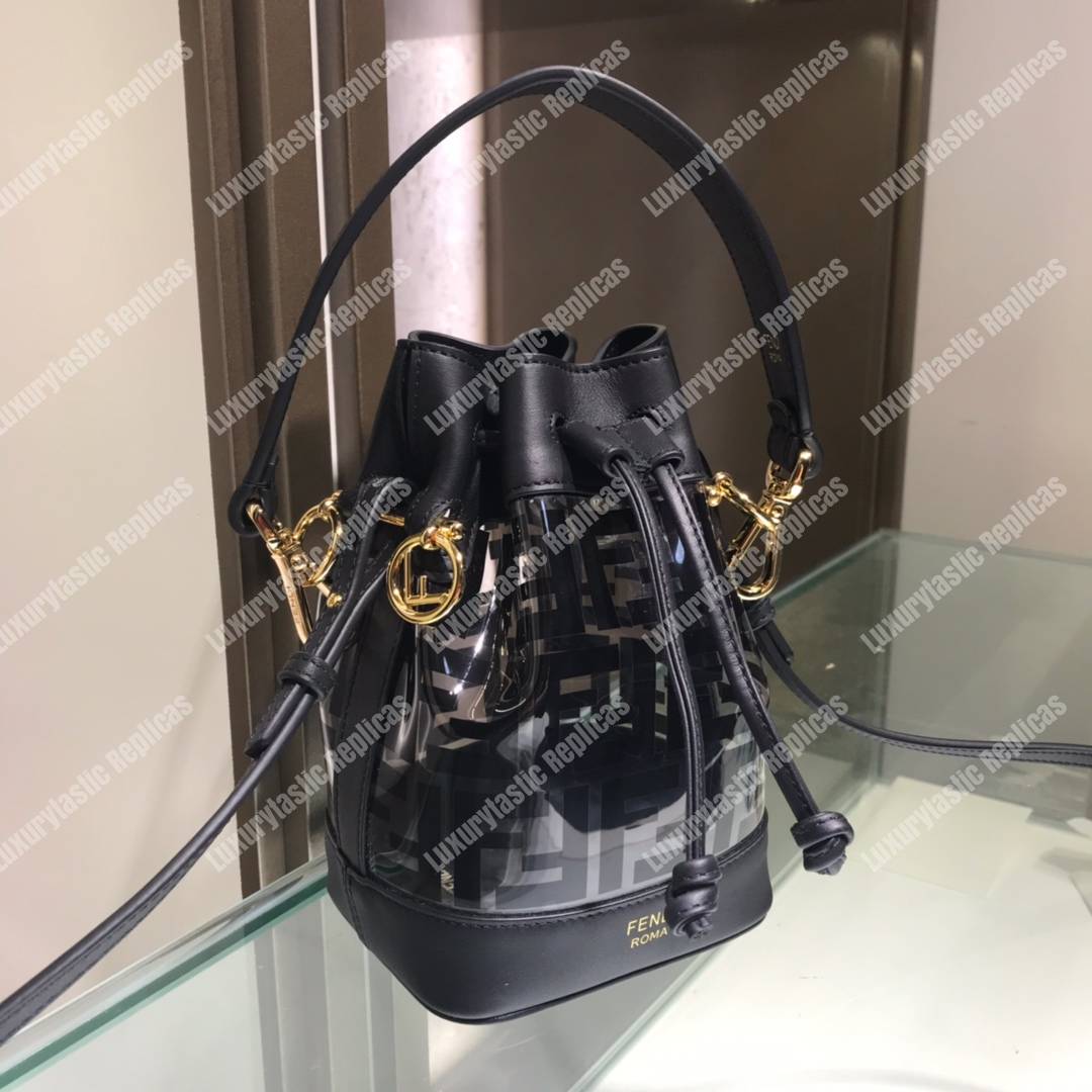 F**di mon tresor polyurethane mini bag black