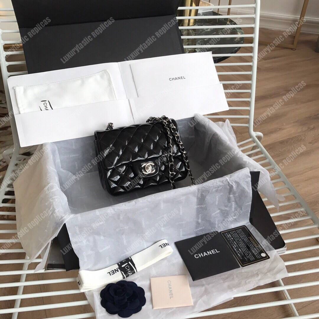 Ch*el mini flap bag black