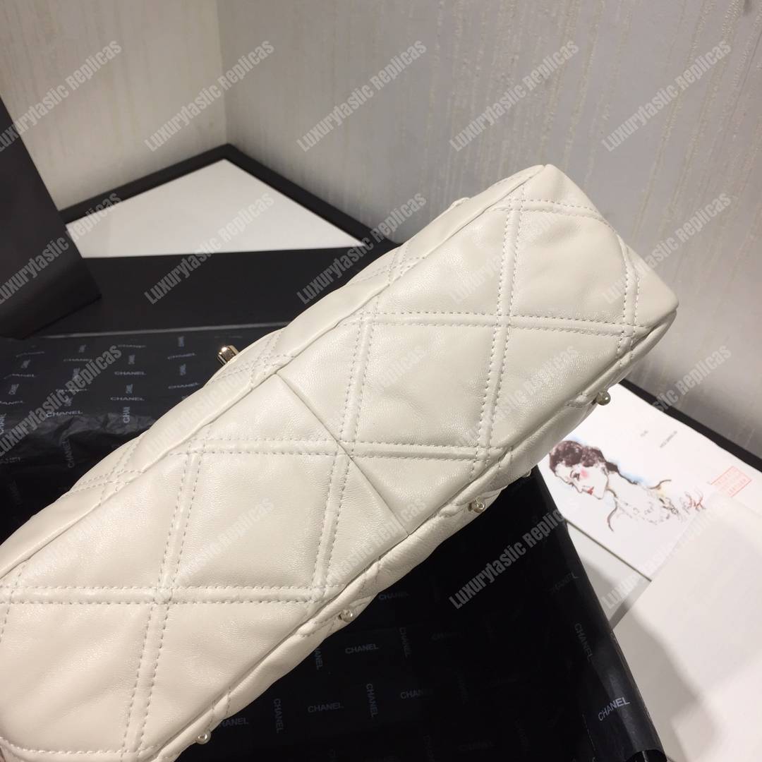 Ch*el flap bag iimitation pearls white