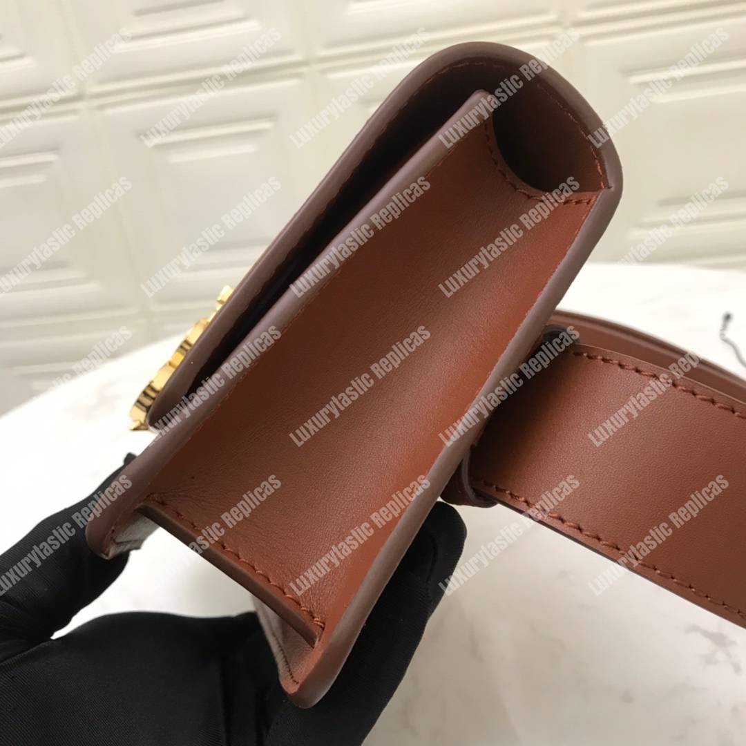 B**rry belted leather tb bag brown