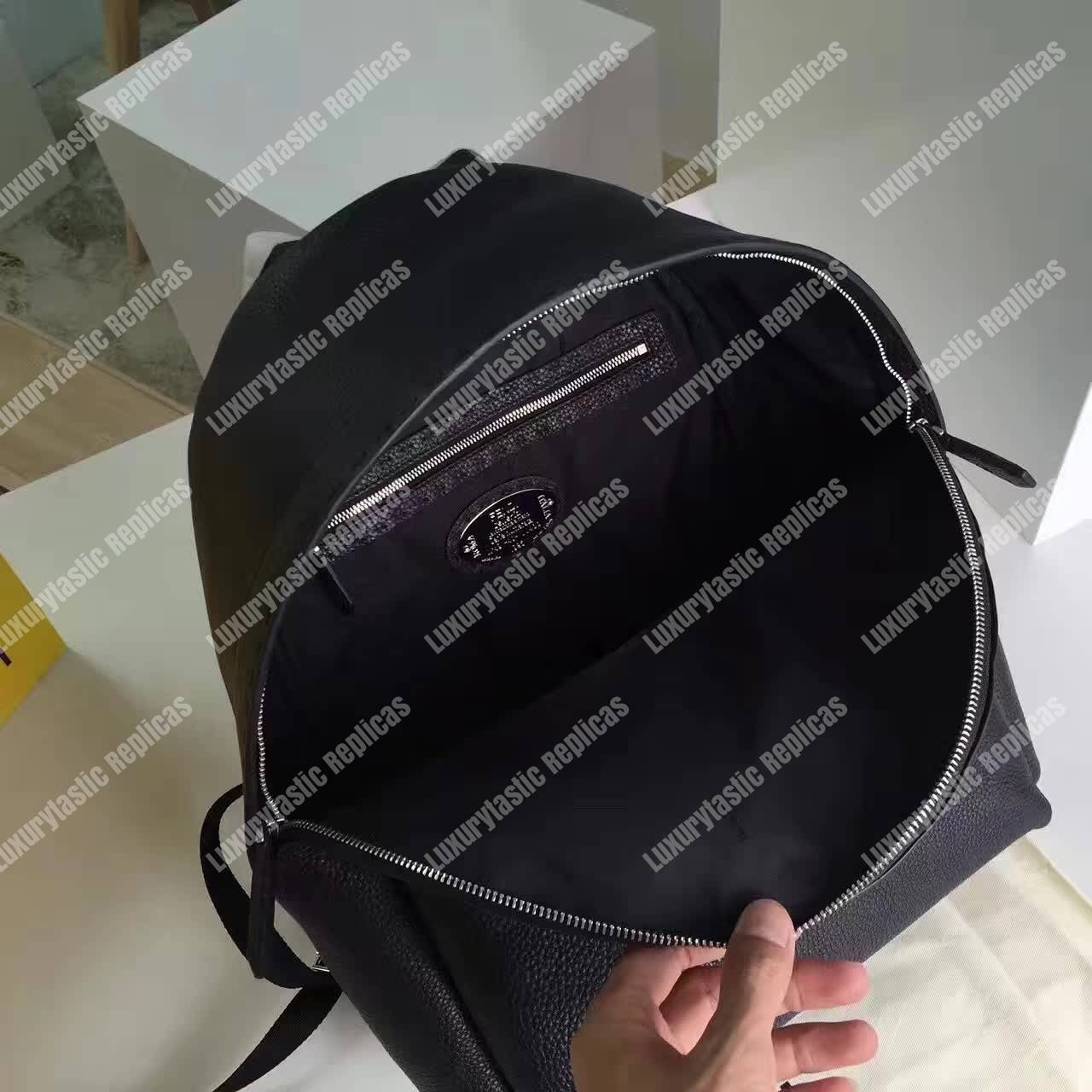 F**di black roman backpack