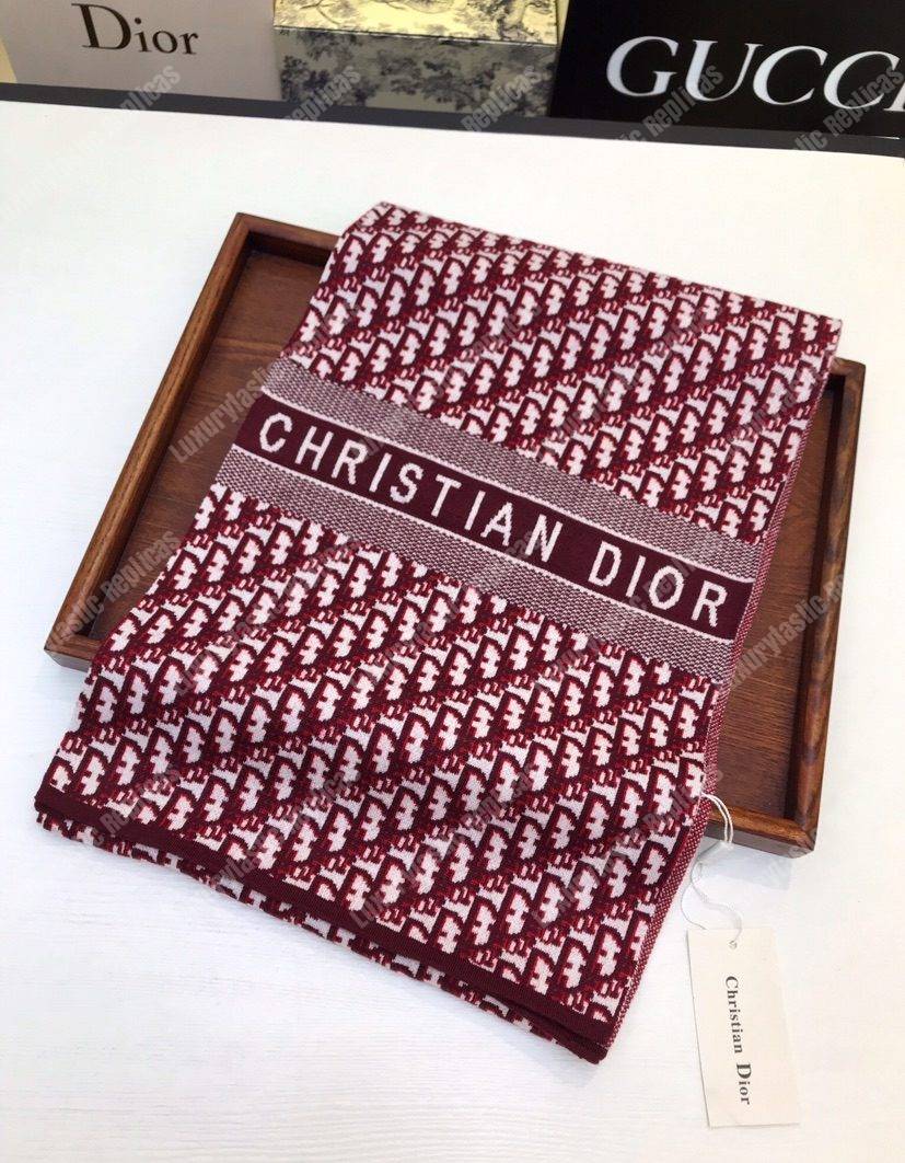 CD Burgundy Oblique Stole