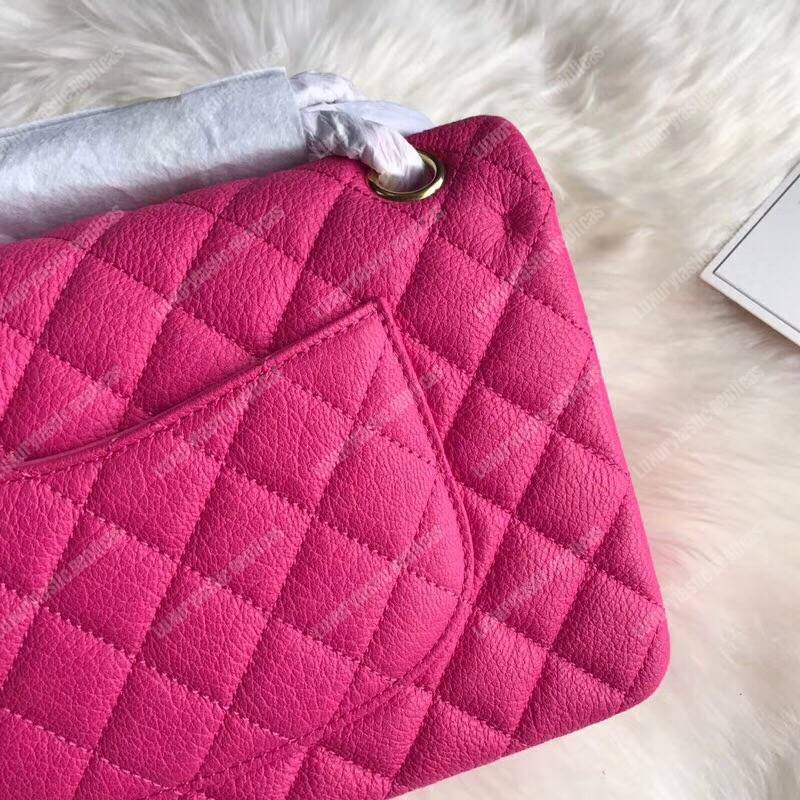Ch*el medium classic handbag pink