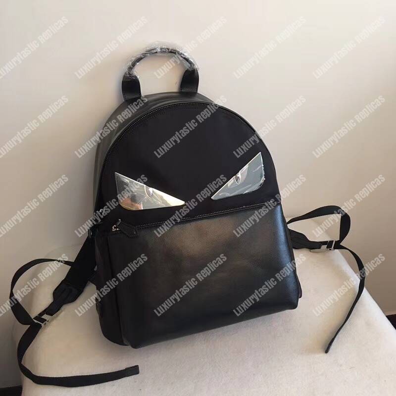 F**di black nylon backpack